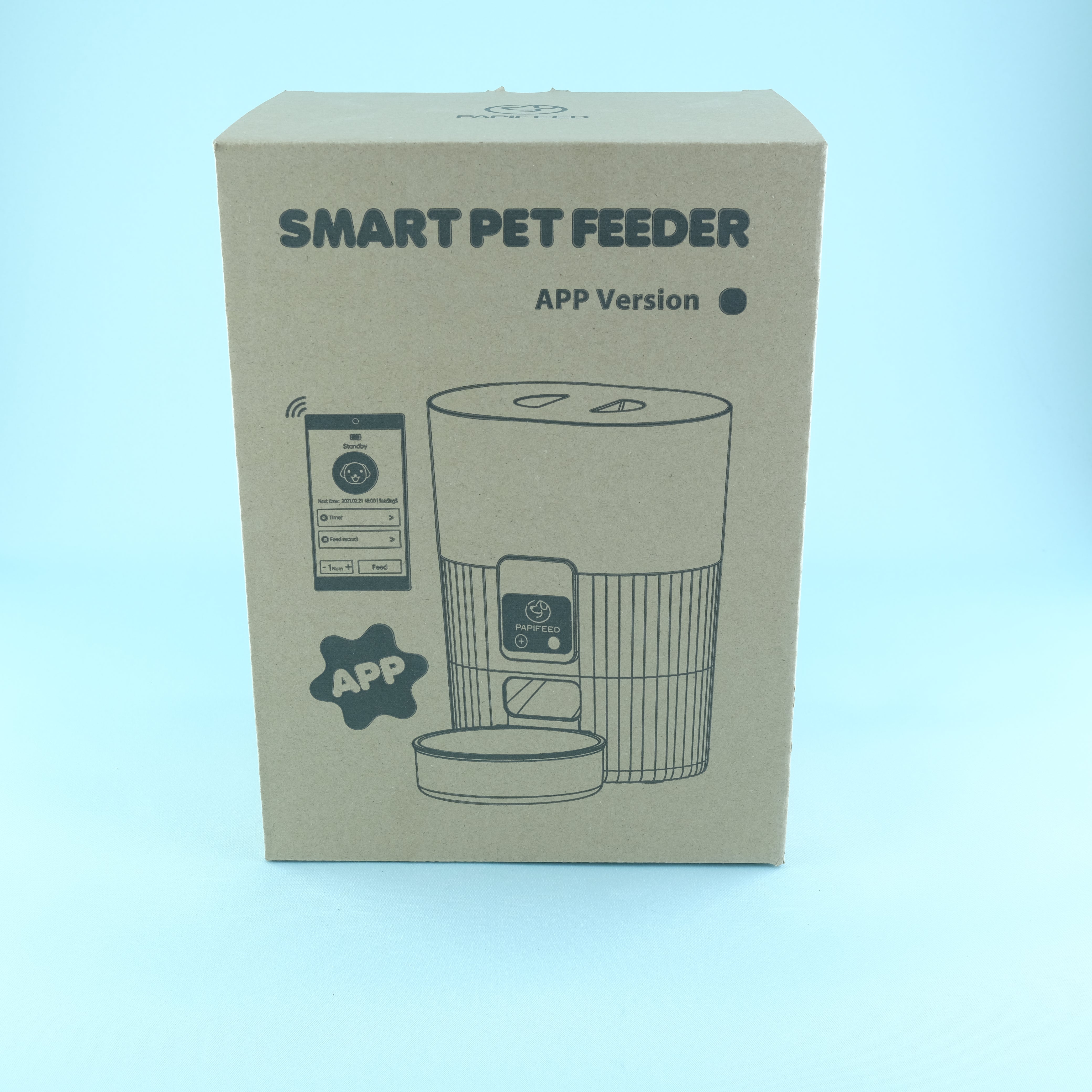 3.5L Button Version Papifeed Automatic Pet Feeder 000025